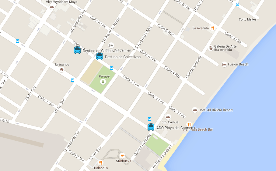 How far is Playa del carmen from Cancun airport