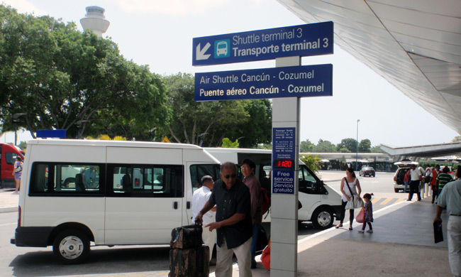 Is it safe to take a shuttle from Cancun airport